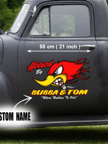 Hot Rod by Mr. Horsepower Vinyl Wrapped Sticker