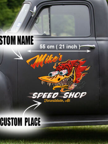 Scary Woodpecker Vinyl Decal Featuring Mr. Horsepower