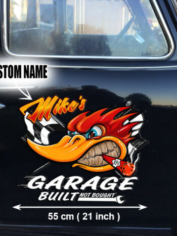 Personalized Kustom Kultrure Mr. Horsepower Decals (2 Pcs for Car Doors)