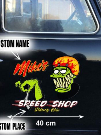 Rat Fink Hot Rod Decals: Personalized Vinyl Wrap Stickers
