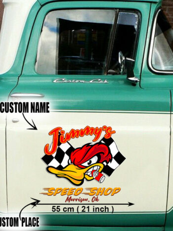 Kustom Kultrure Hot Rod Duck Old School Vinyl Stickers
