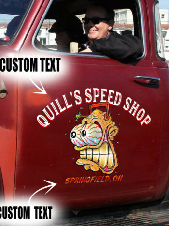 Personalized Kustom Kulture Low Brow Art Set 02 Car Vinyl Decals