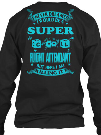 super cool flight attendant